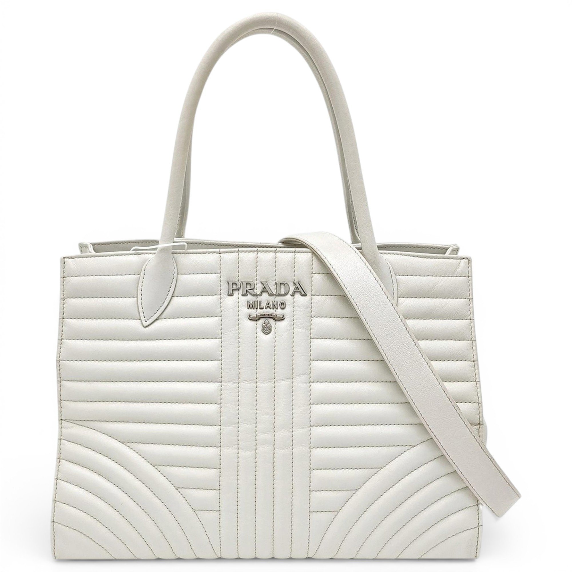 Diagramme leather handbag