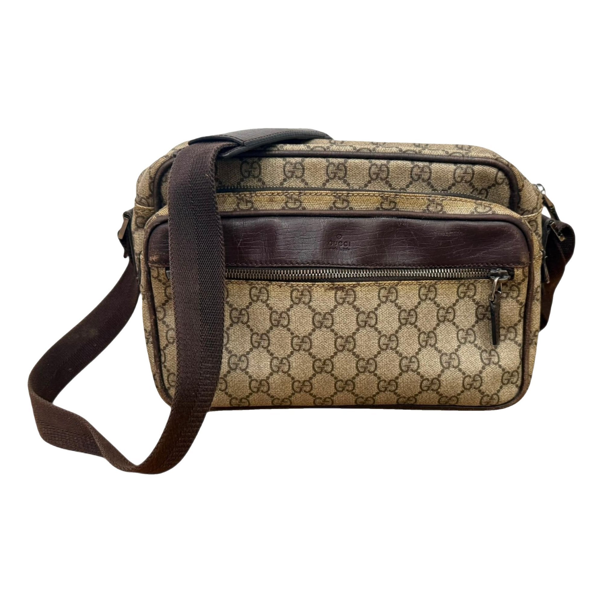 Leather clutch bag