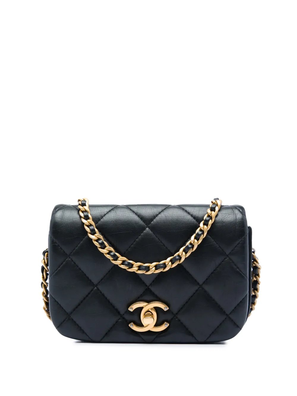2020 Mini Quilted Calfskin Nailed CC Flap crossbody bag
