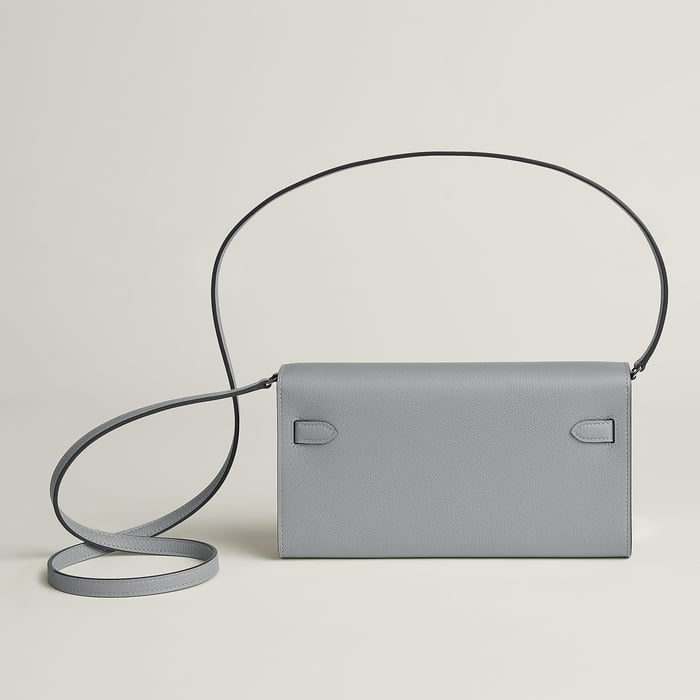 Gris Pantin Kelly Classique to Go Wallet