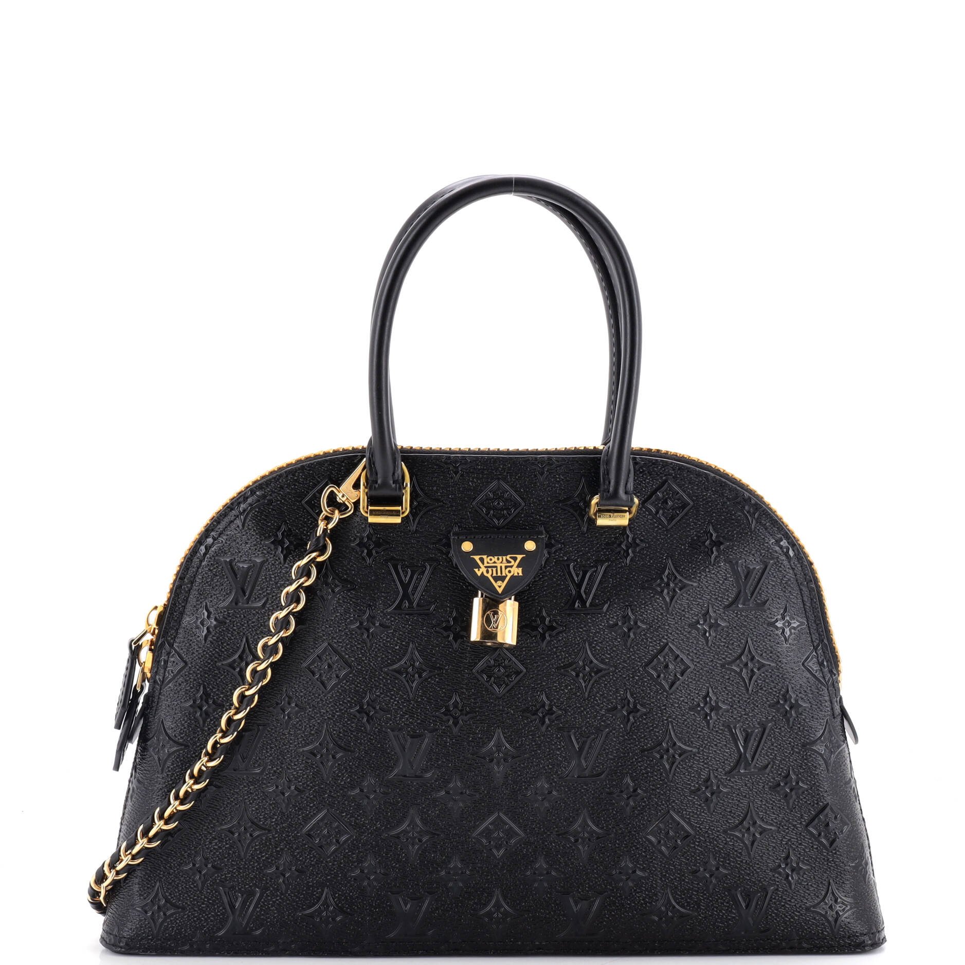Moon Alma Bag Embossed Monogram Midnight Canvas