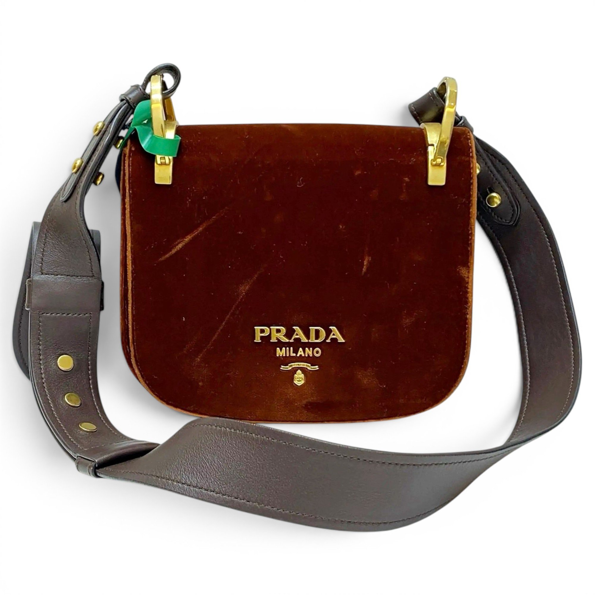 Pionnière velvet crossbody bag
