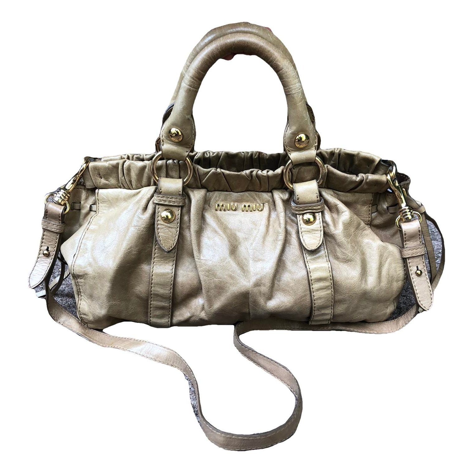 Vitello leather crossbody bag