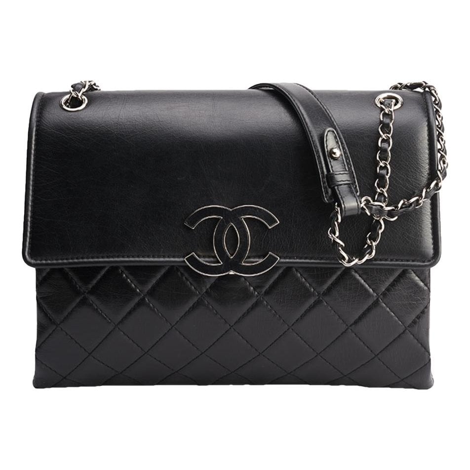 Trendy CC Flap leather handbag