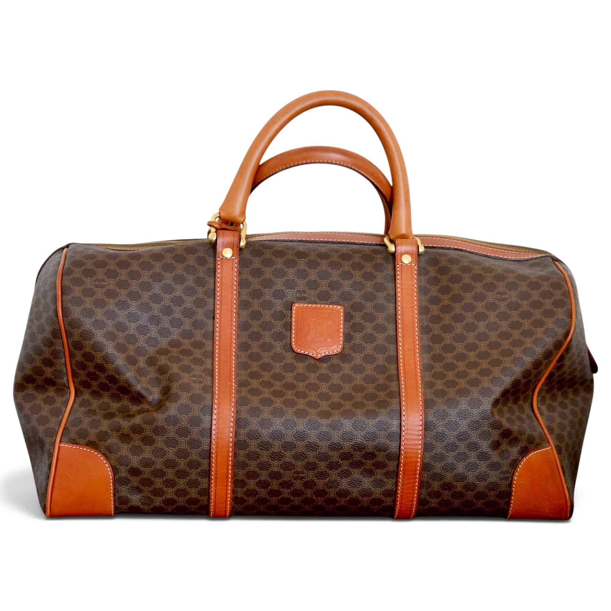 Leather travel bag