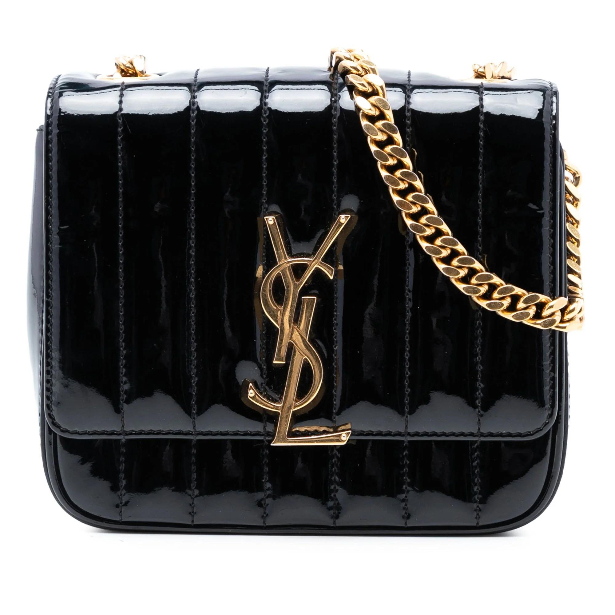 Vicky patent leather handbag