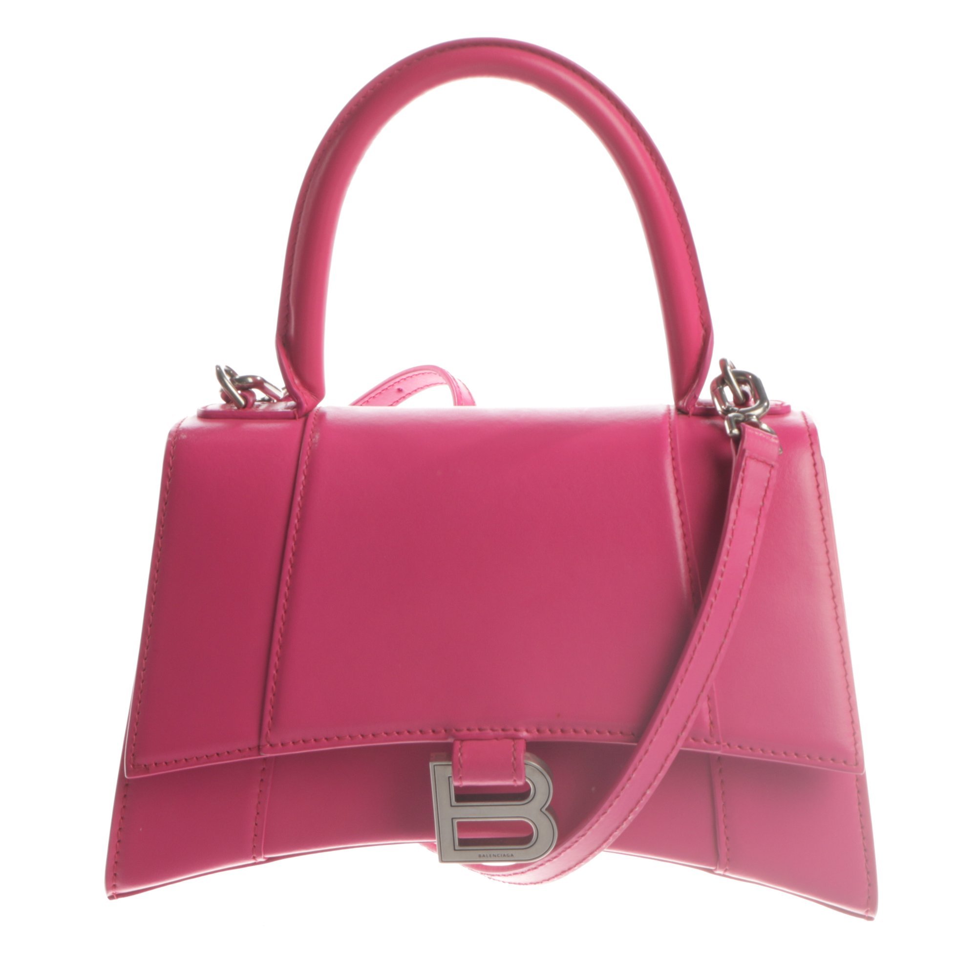 Hourglass leather bag