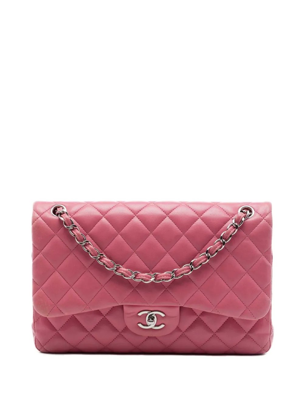 2013-2014 Jumbo Classic Lambskin Double Flap shoulder bag