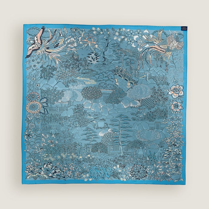 Mille Feuilles De Soie Double Face Scarf 90