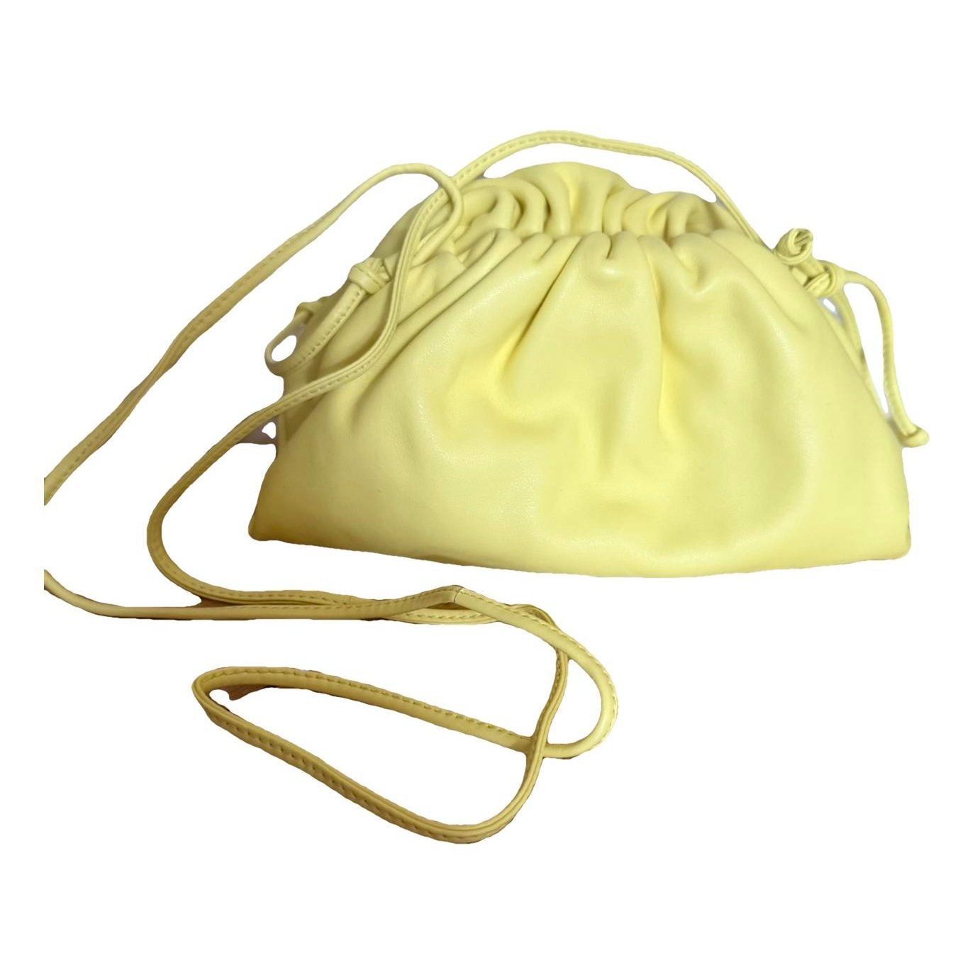 Pouch leather clutch bag