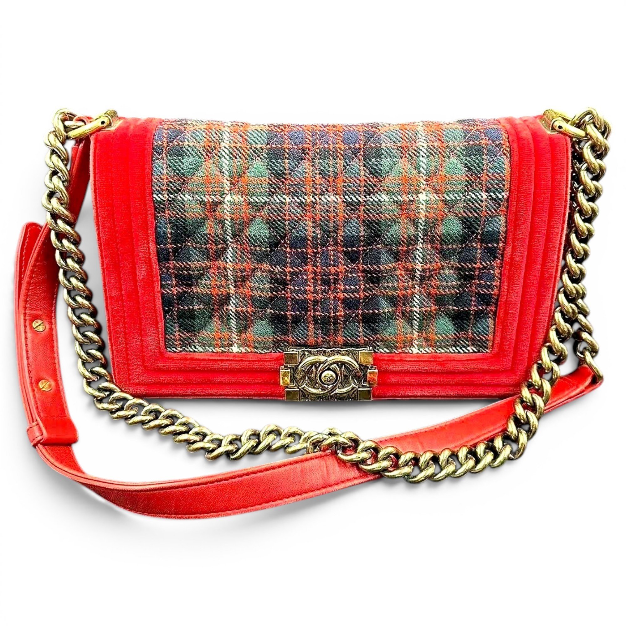 Velvet handbag