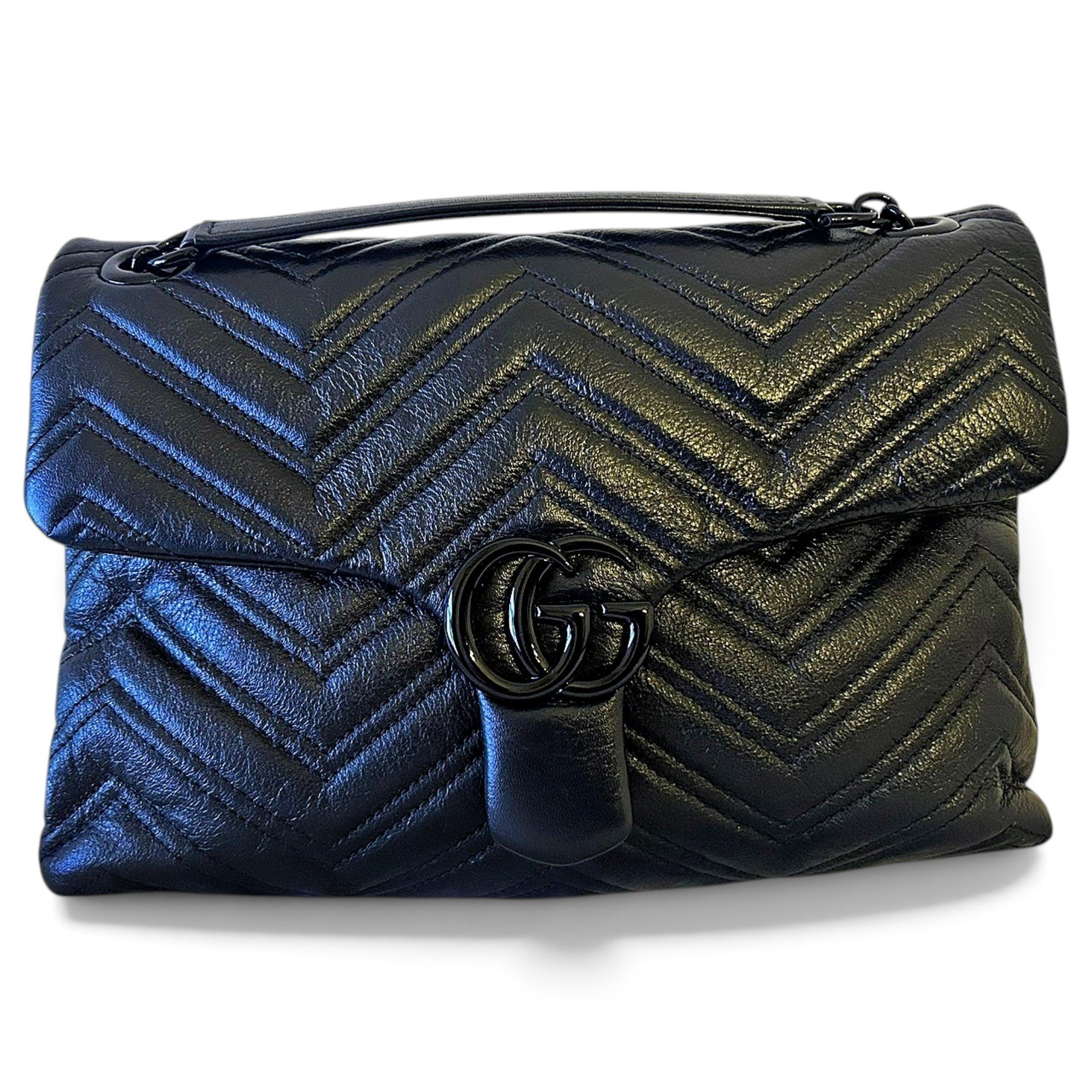 GG Marmont Flap leather crossbody bag