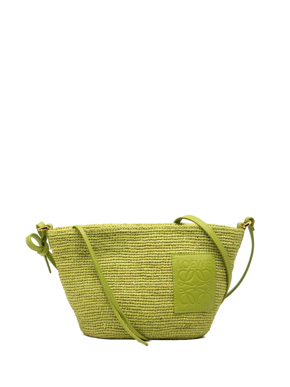 2024 Paulas Ibiza Anagram Raffia Pochette crossbody bag