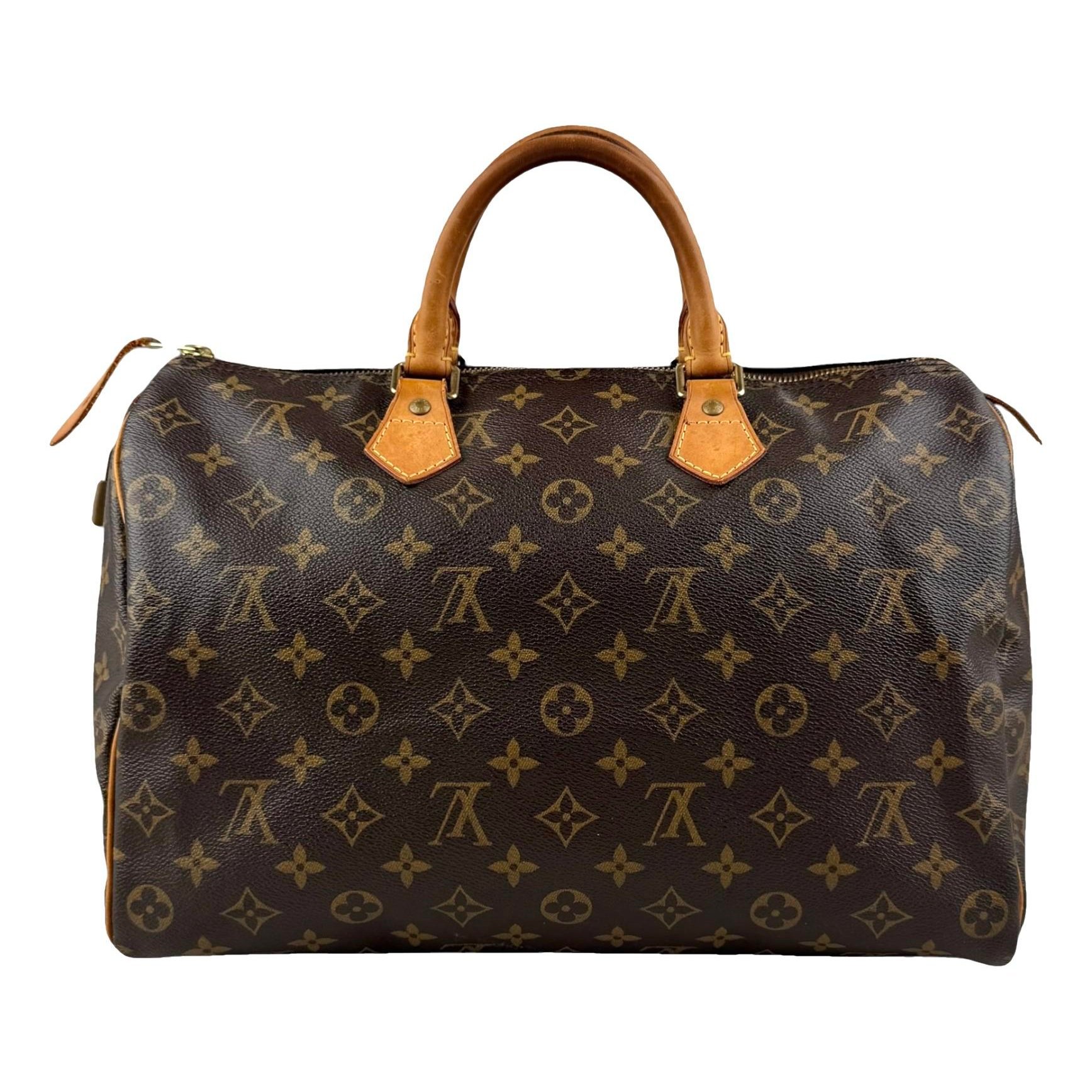 Speedy leather handbag