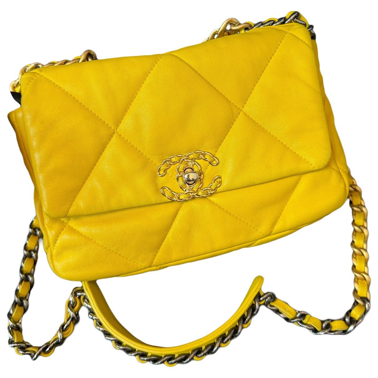 Wallet On Chain Chanel 19 leather handbag