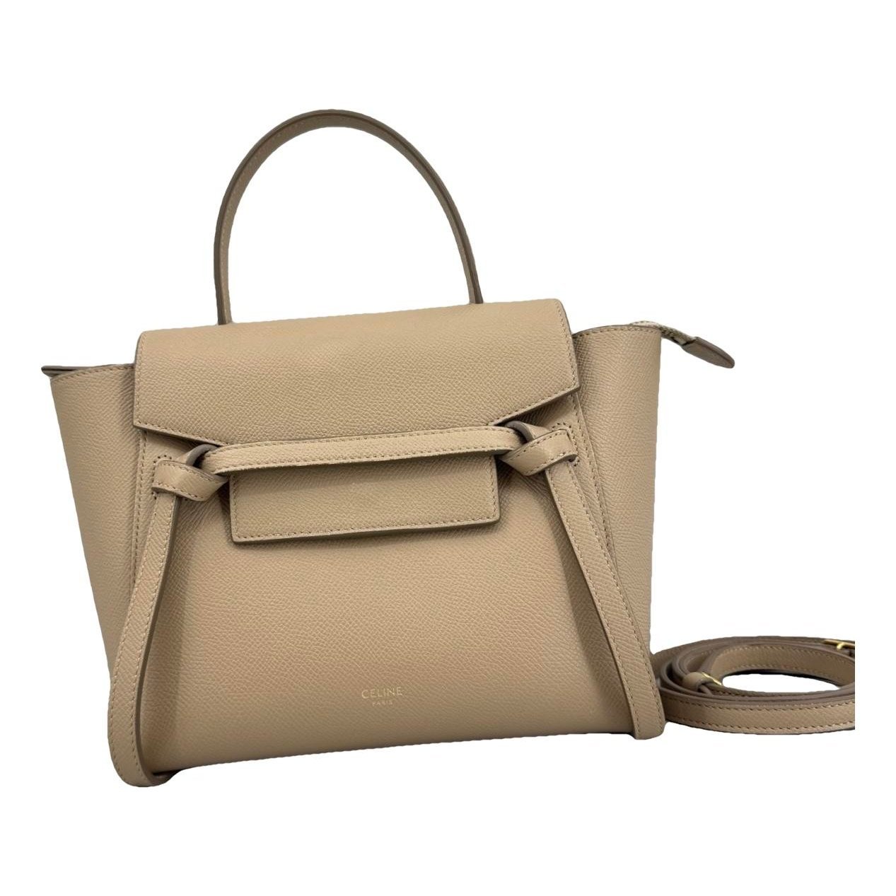 Belt leather handbag