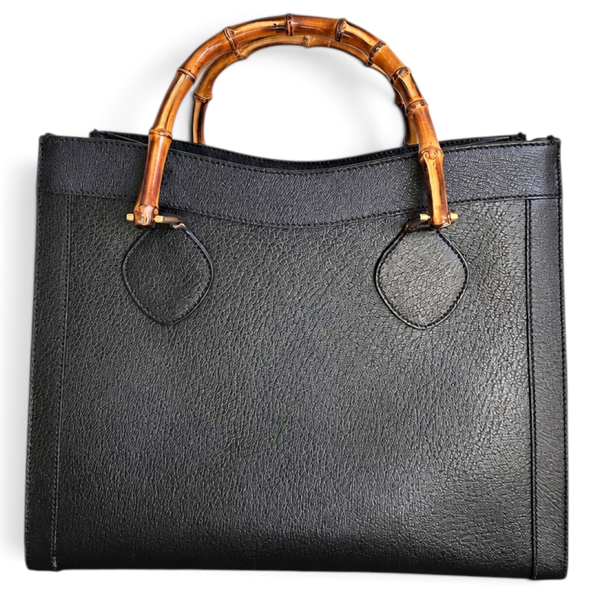 Bamboo Shopper leather tote