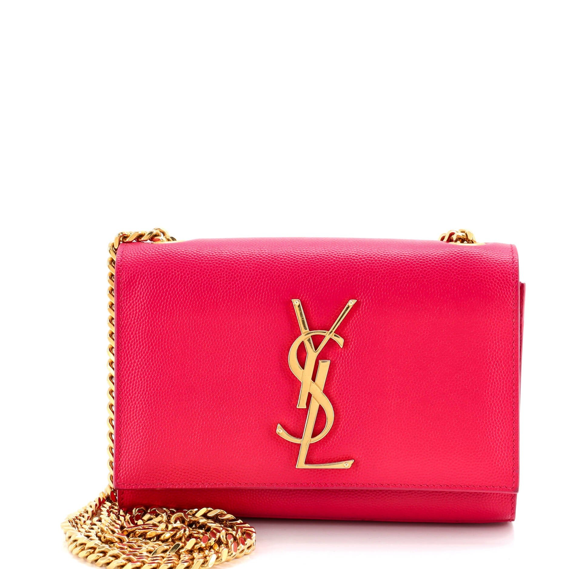 Classic Monogram Crossbody Bag Grainy Leather Small