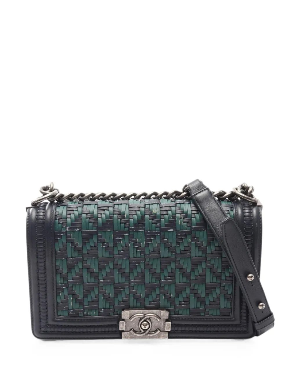 2015-2016 Boy Chanel knitting shoulder bag