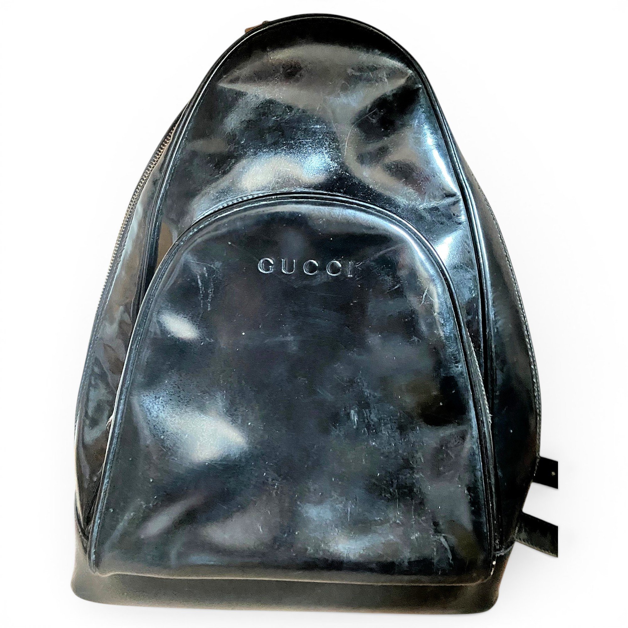 Leather backpack