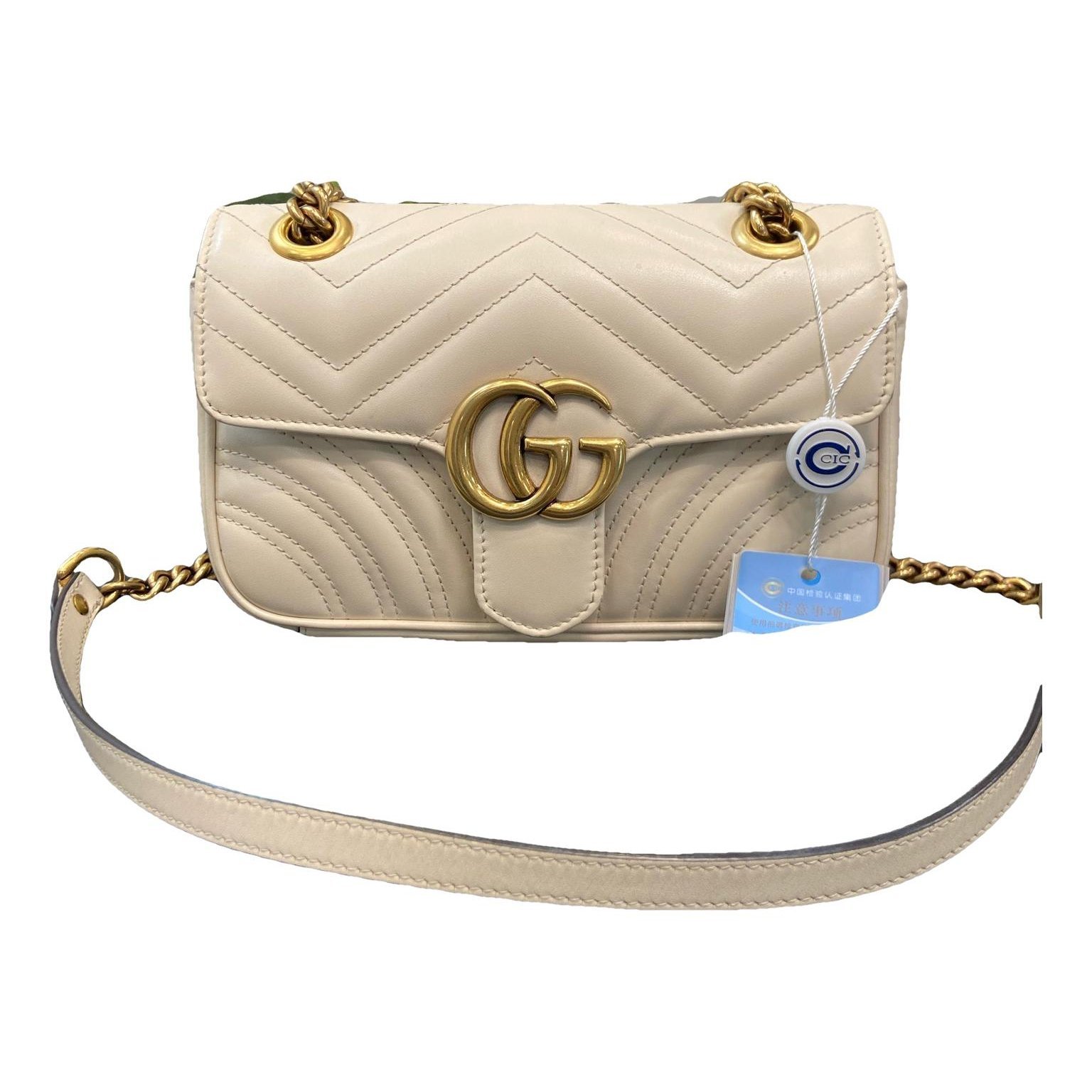 GG Marmont Flap leather handbag