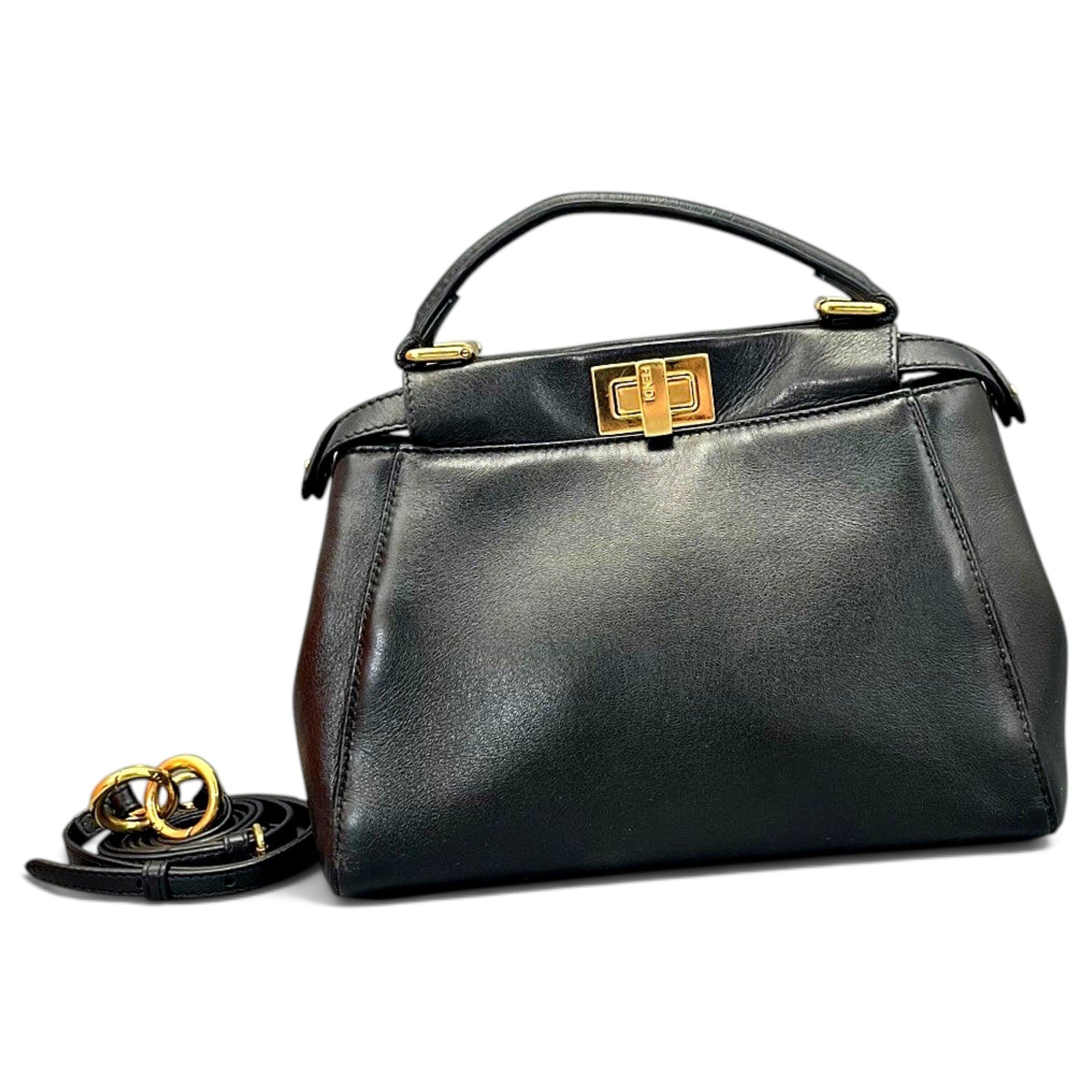 Peekaboo leather handbag