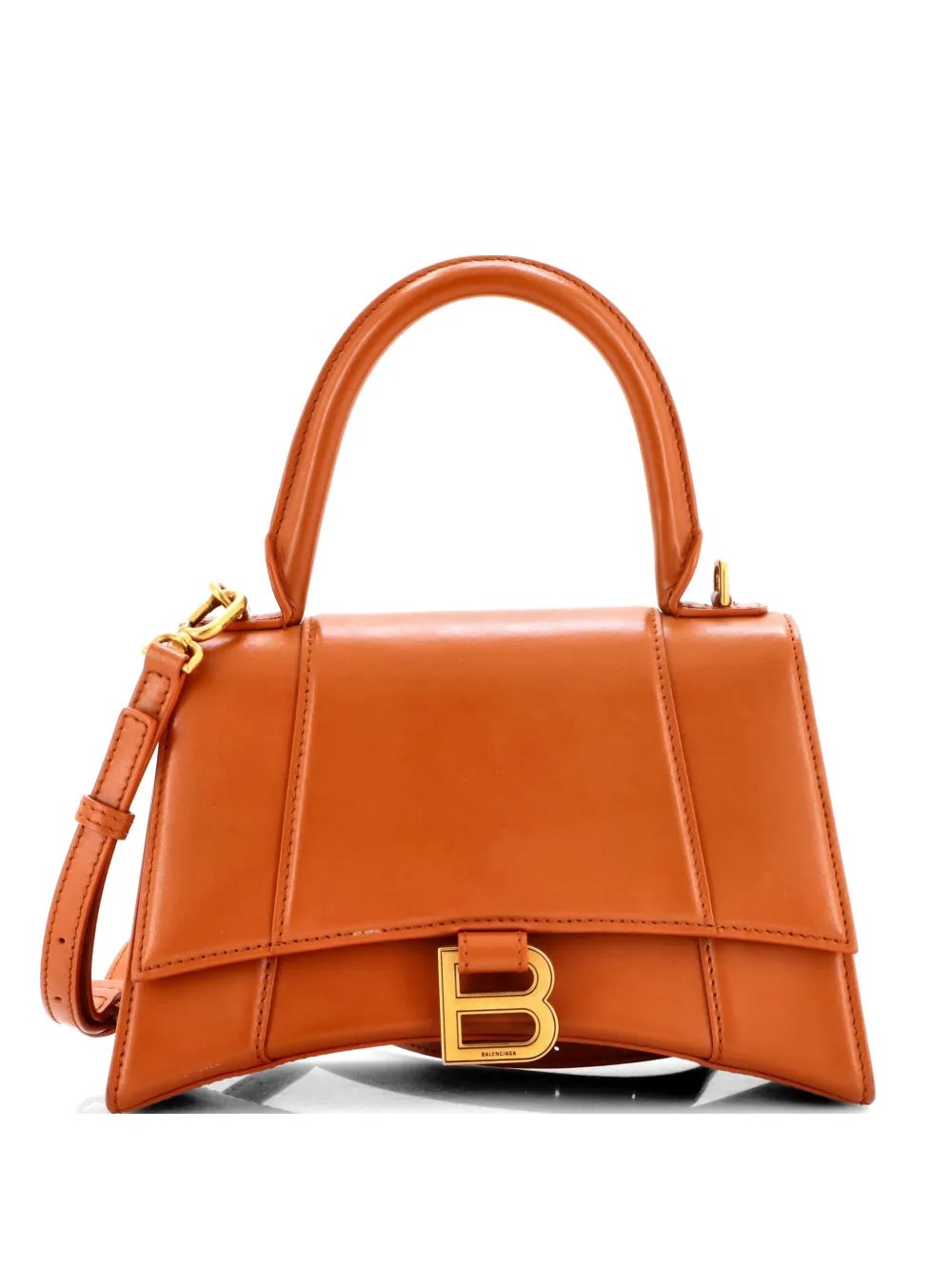 Hourglass Top Handle Bag Leather Small satchel