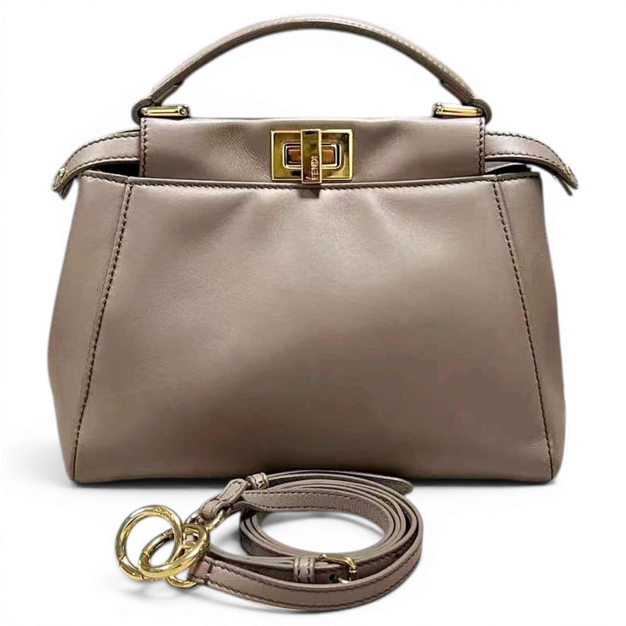 Peekaboo leather handbag