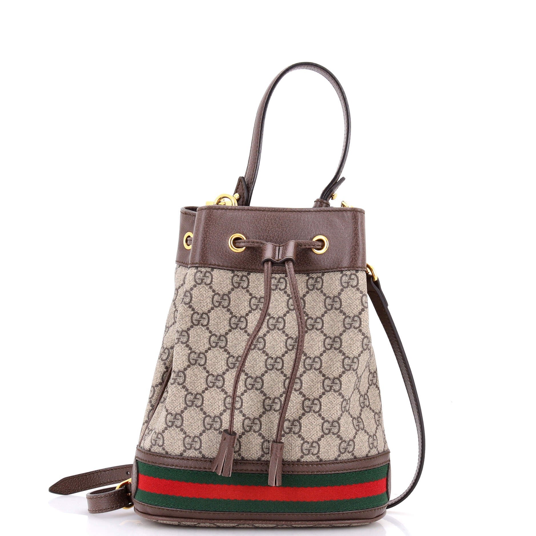 Gucci Ophidia Bucket Bag GG Coated Canvas Small