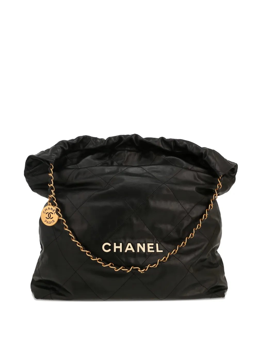 large 22 quilted leather shoulder bag