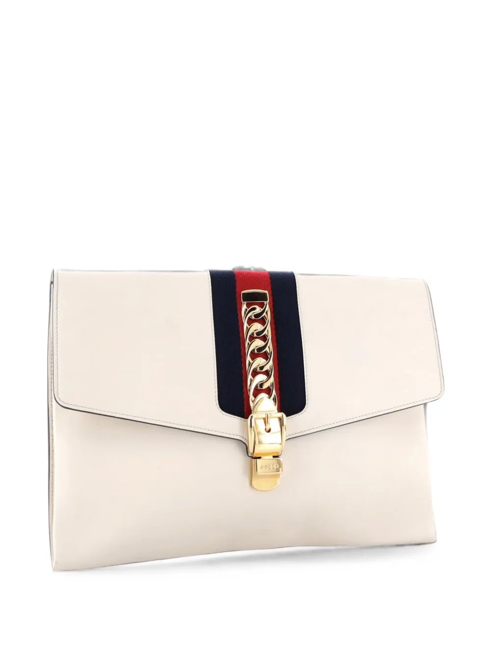 Sylvie Leather Maxi clutch bag