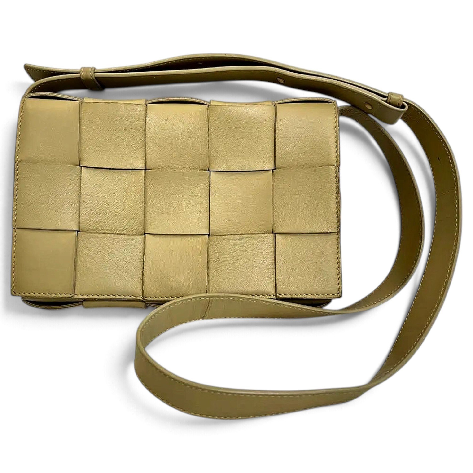Cassette leather crossbody bag