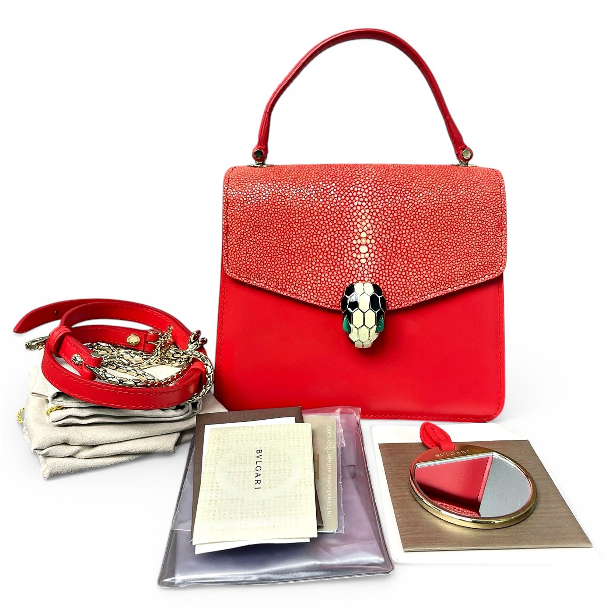 Bvlgari Serpenti leather crossbody bag