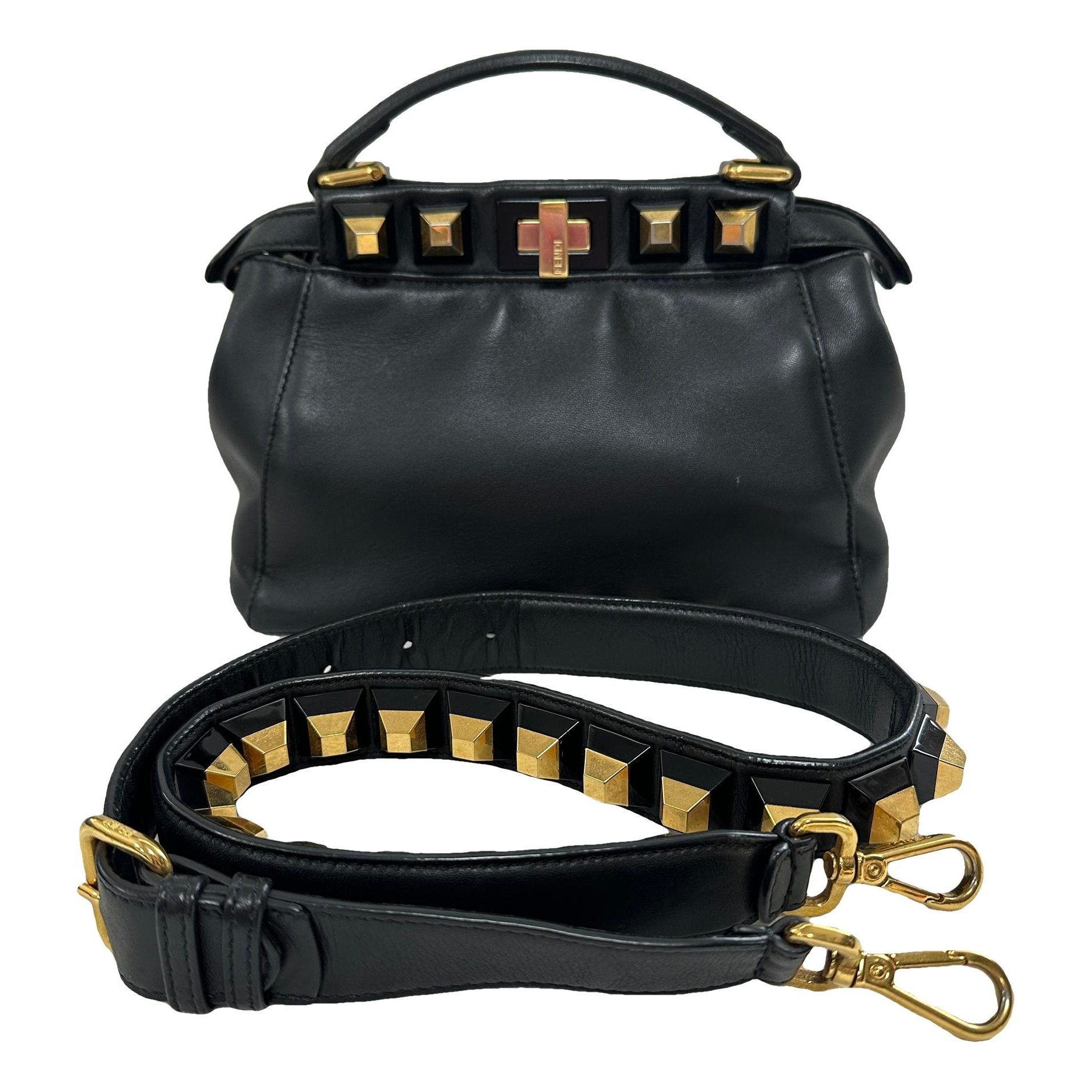Peekaboo leather handbag