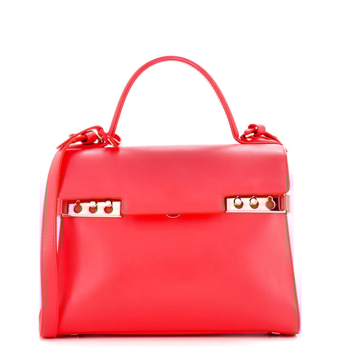 Delvaux Tempete Top Handle Bag Leather GM