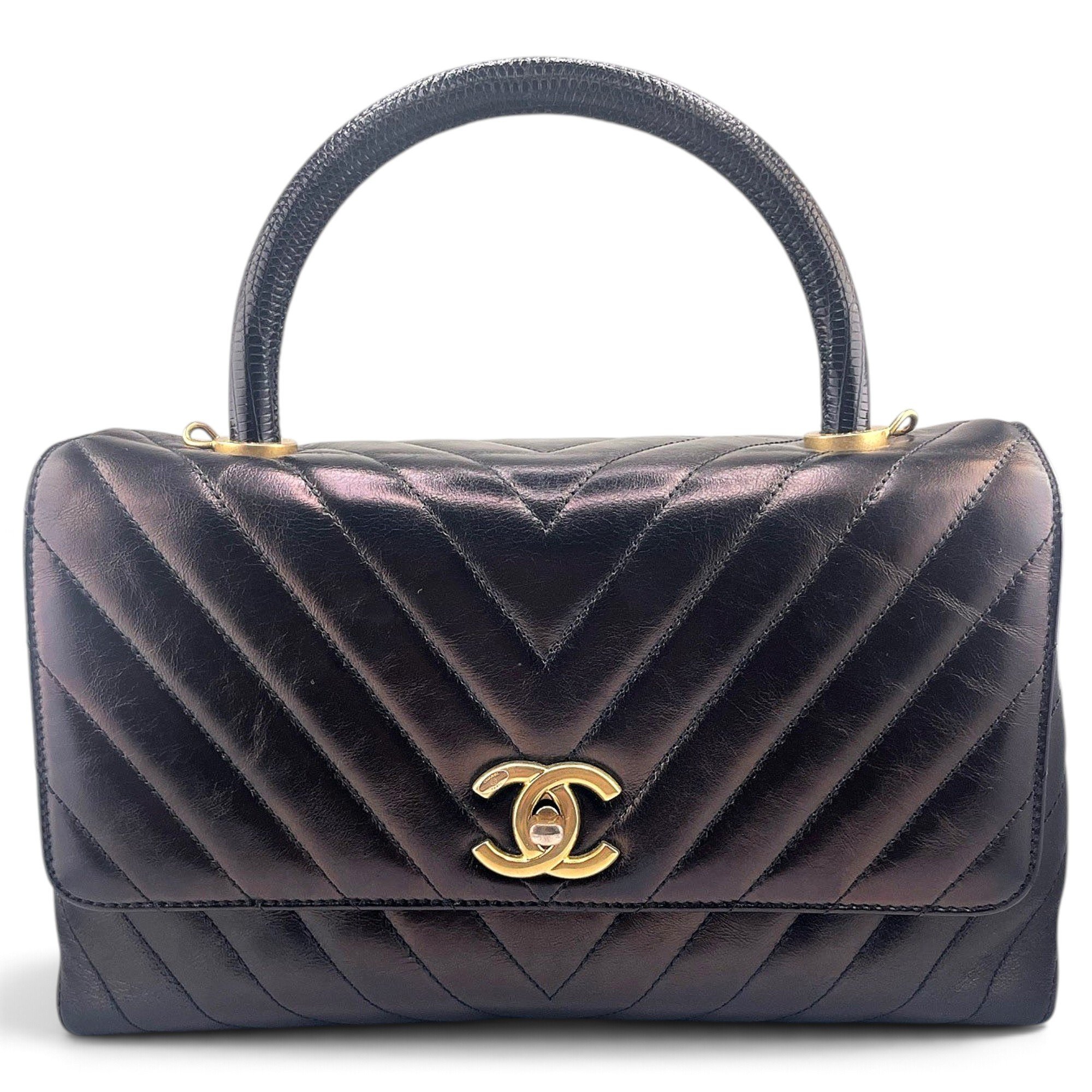 Coco Handle leather handbag