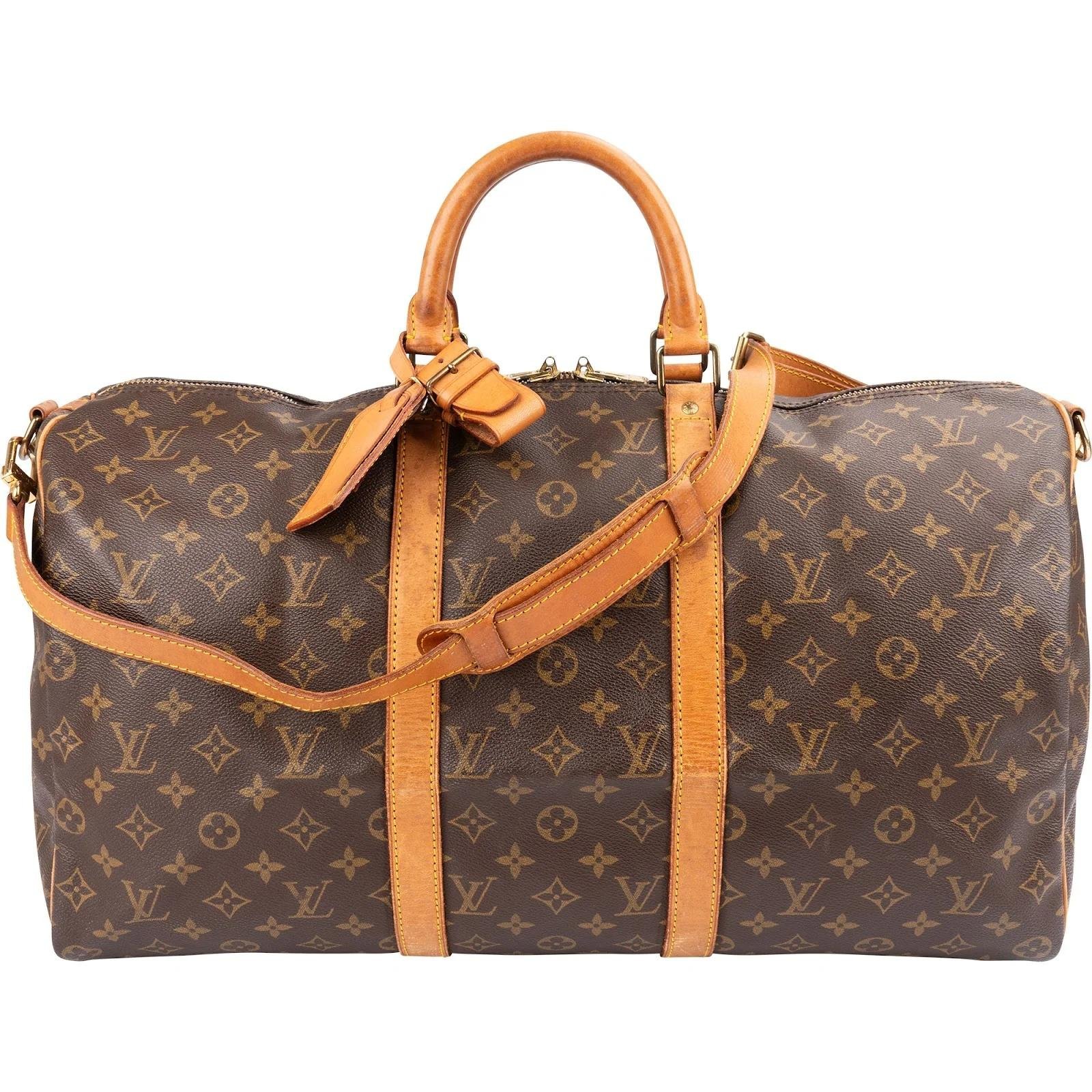 Keepall leather travel bag