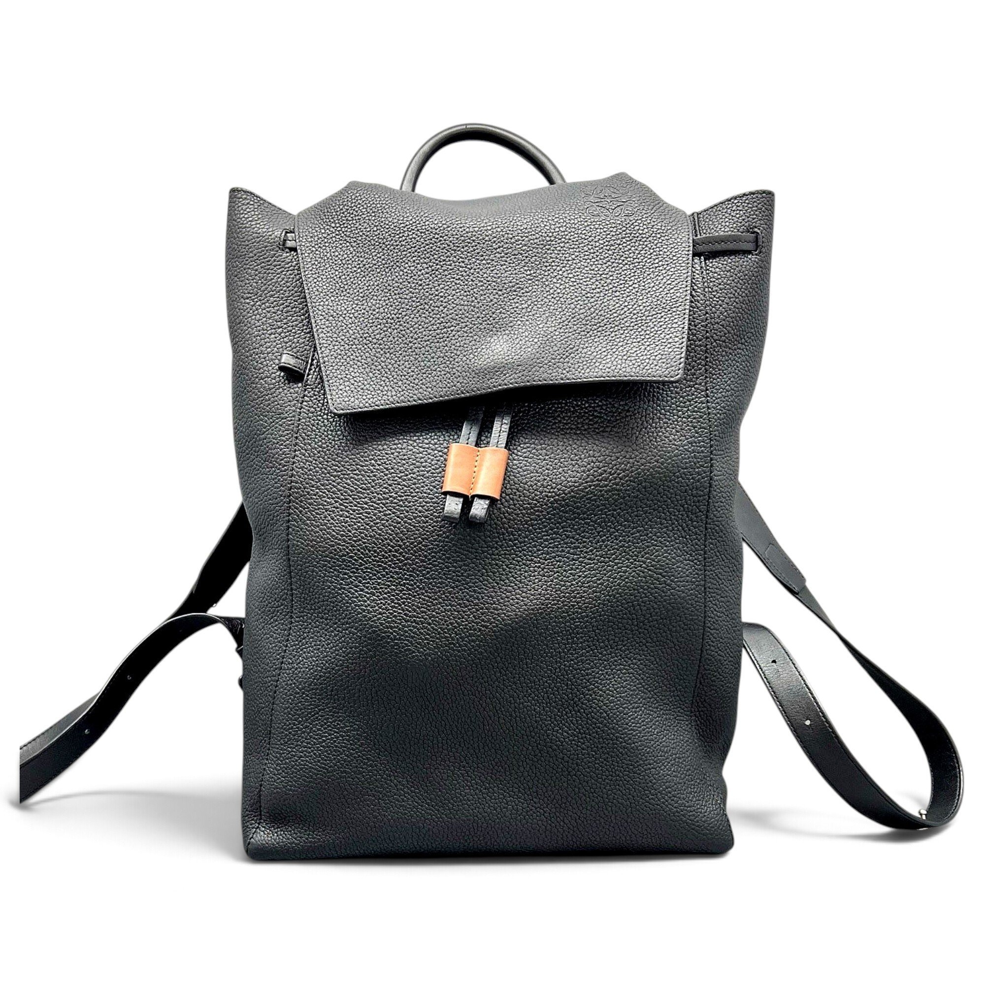 Leather backpack