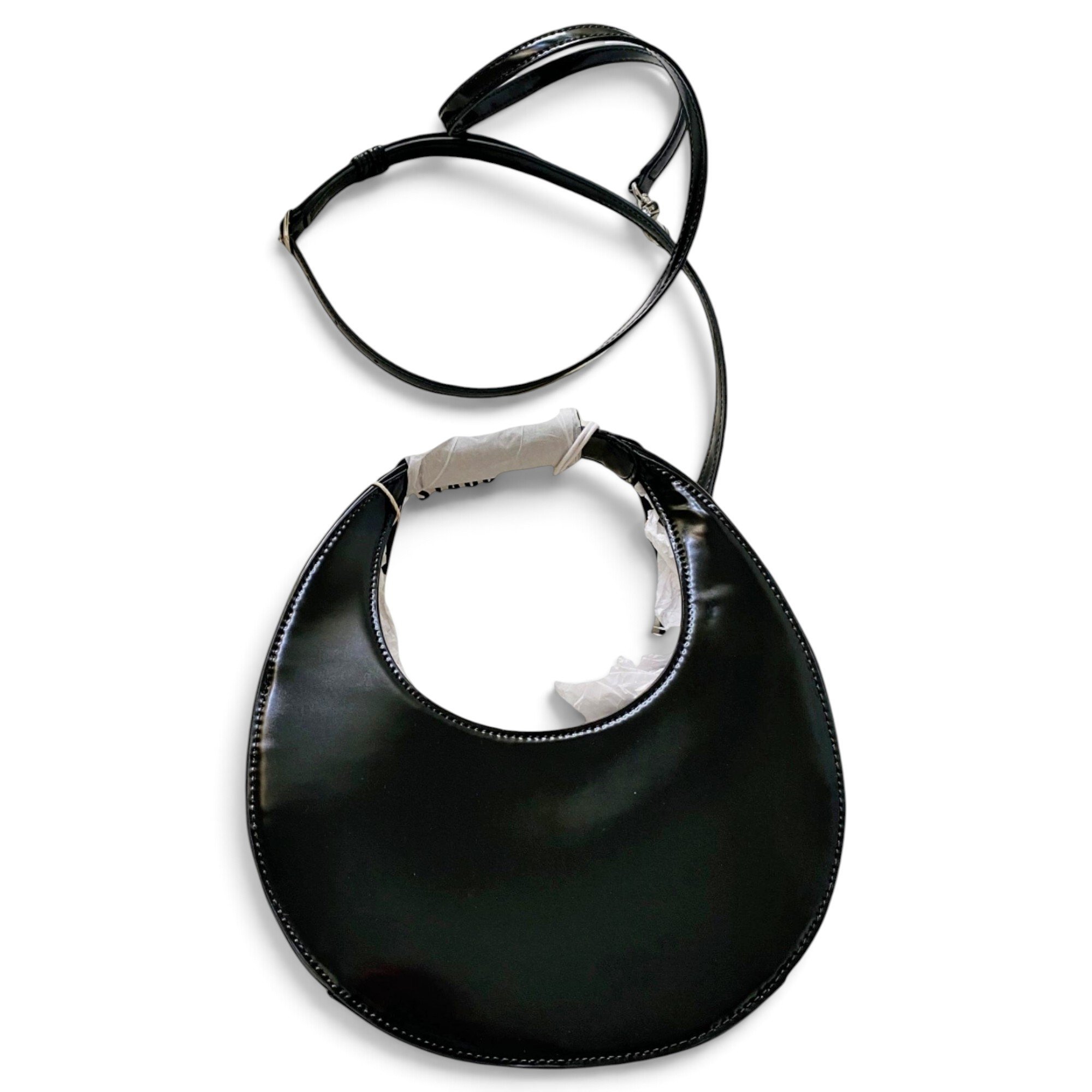 Moon patent leather handbag