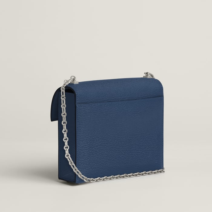 Navy Verrou Chaine Mini Bag