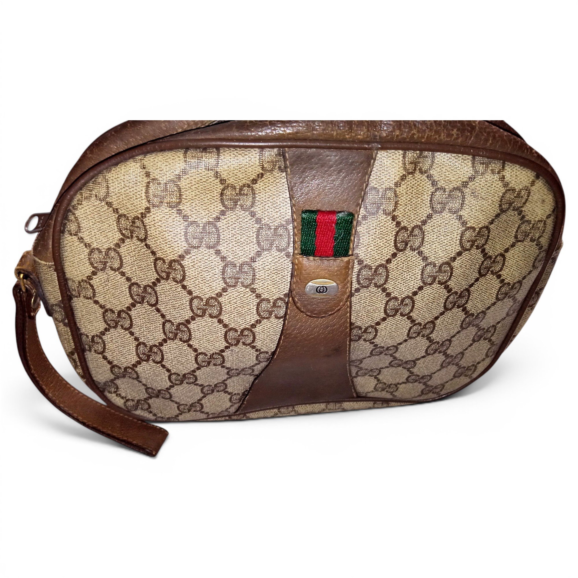 Ophidia leather clutch bag