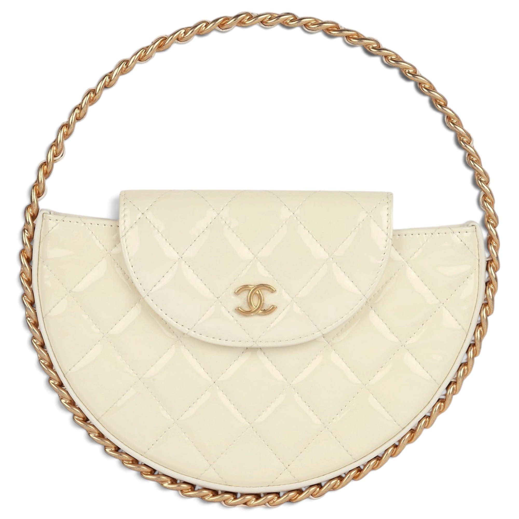 Patent leather handbag