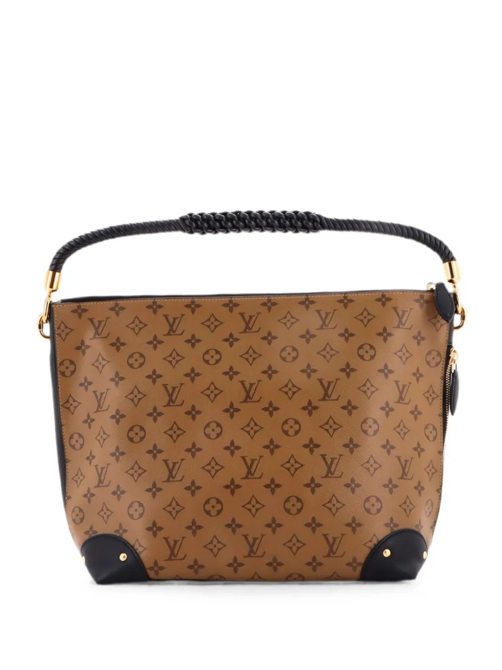 Triangle Softy Bag Reverse Monogram Canvas hobo bag
