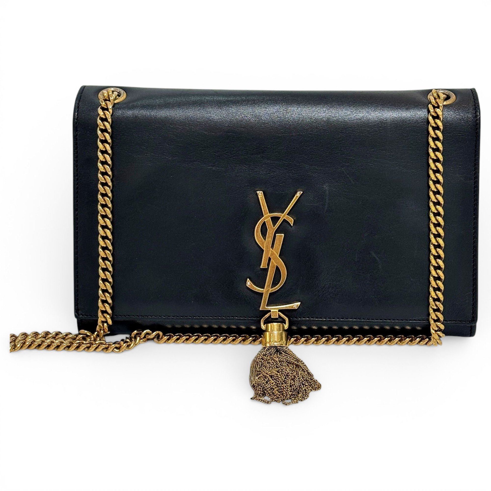 Pompom Kate leather crossbody bag
