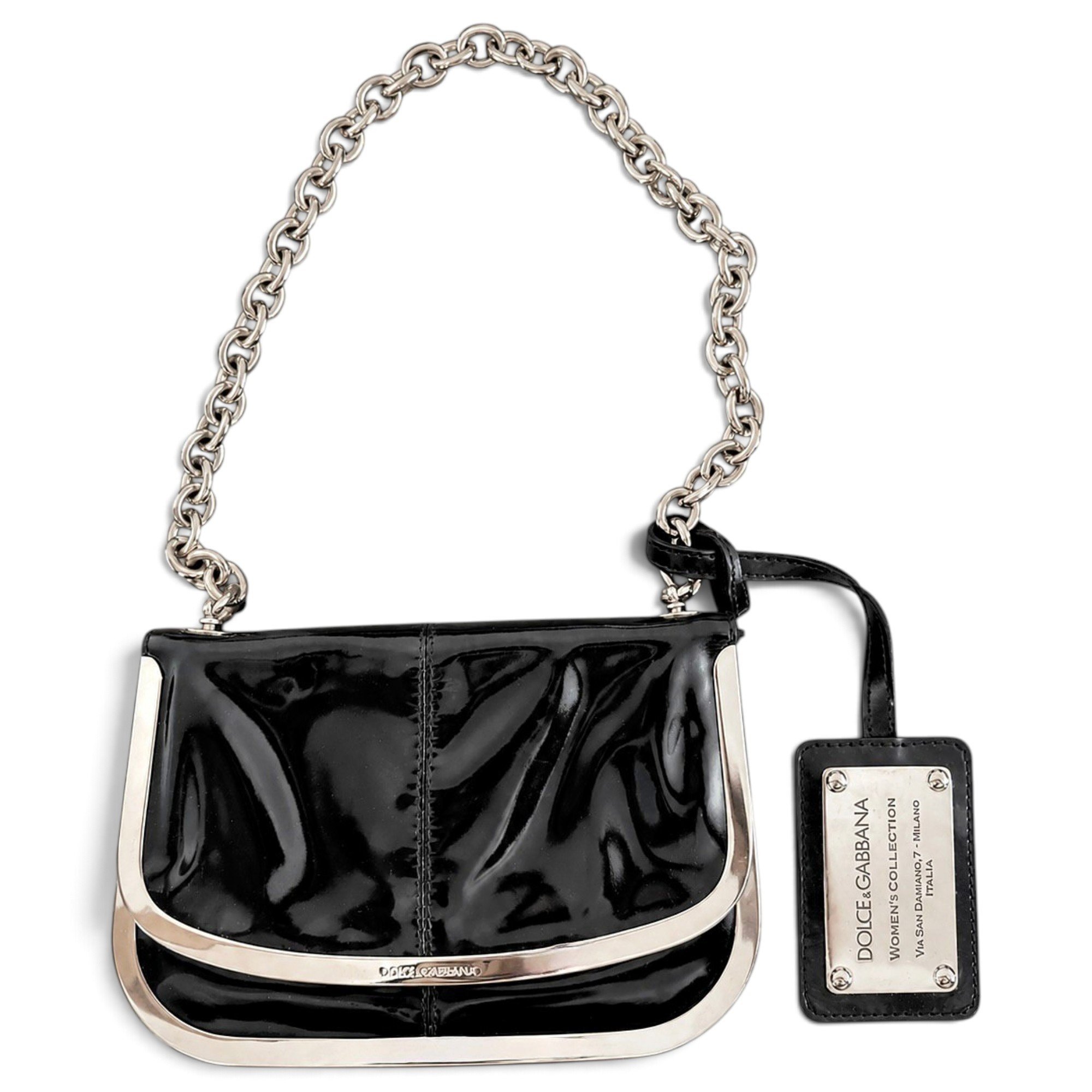 Patent leather mini bag