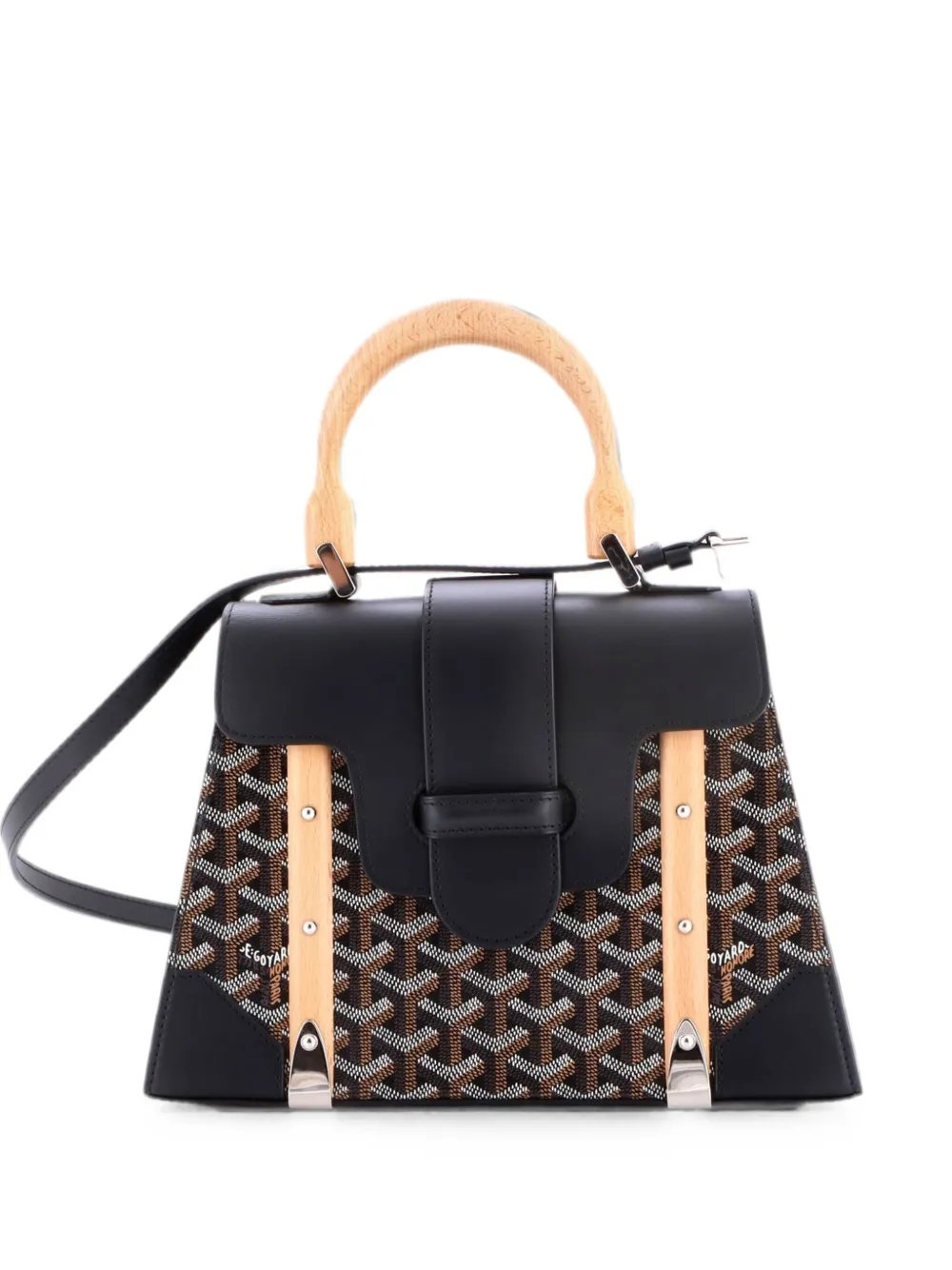 Saigon Top Handle Bag Coated Canvas with Leather PM satchel