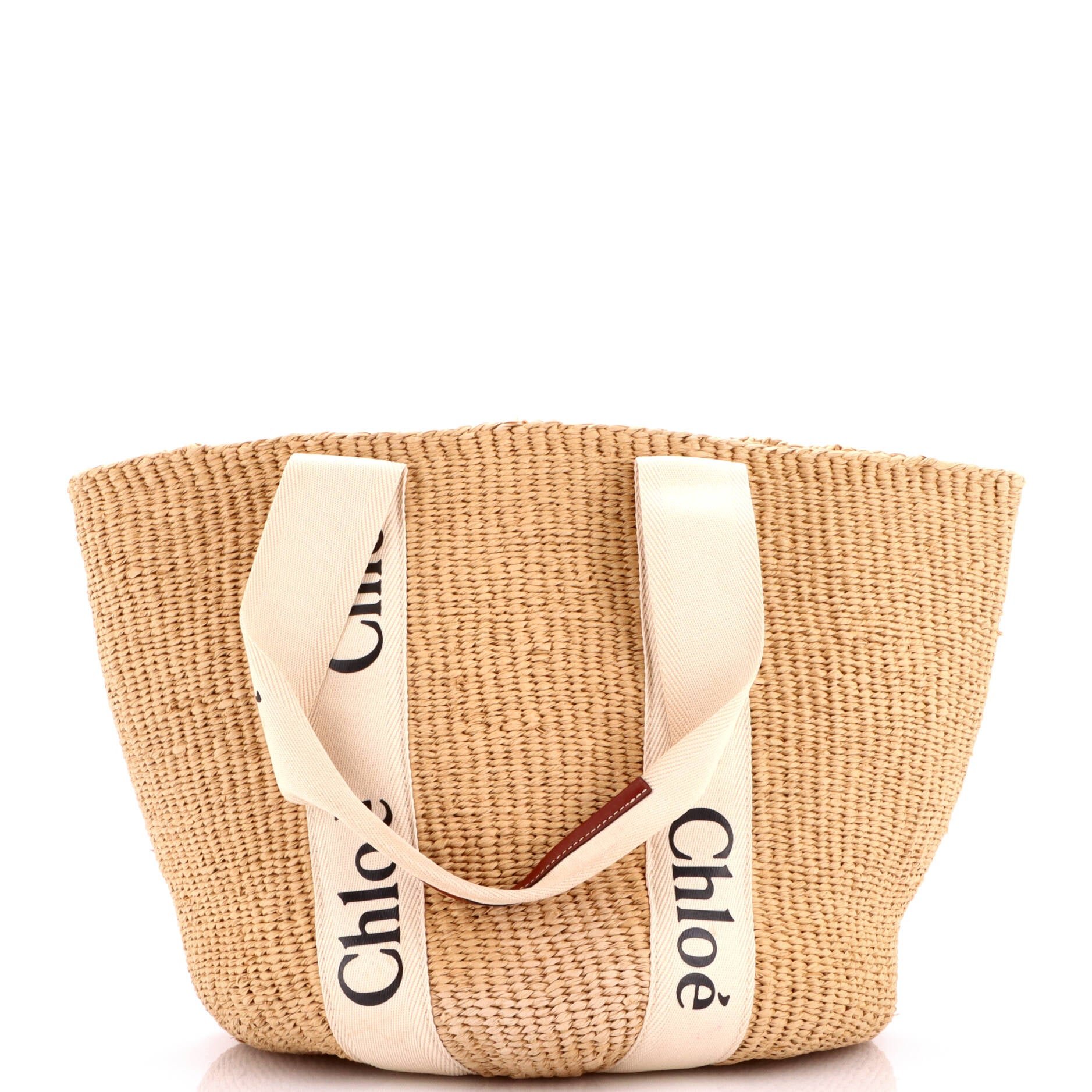 Chloe x Mifuko Woody Tote Raffia Large