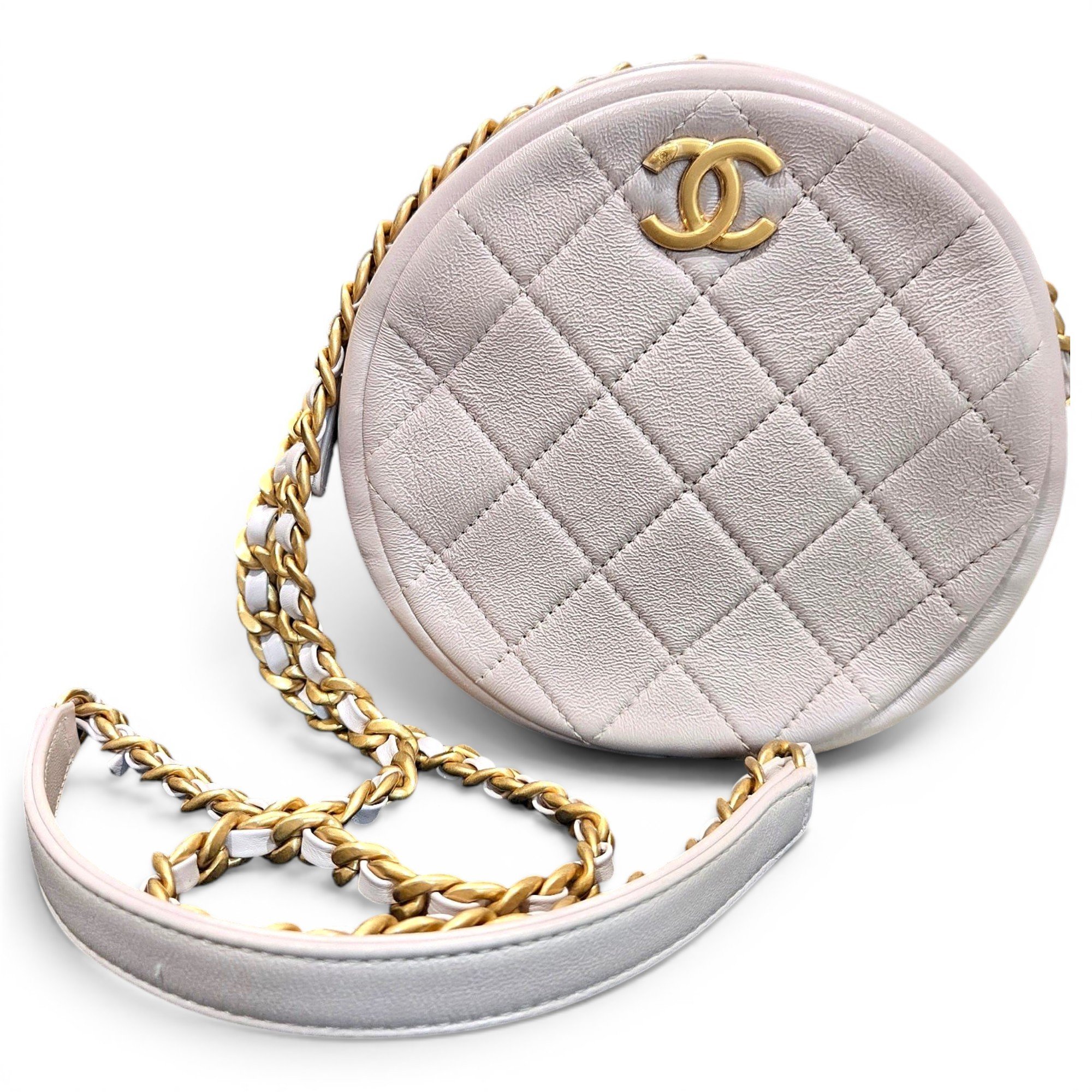 Vanity leather crossbody bag