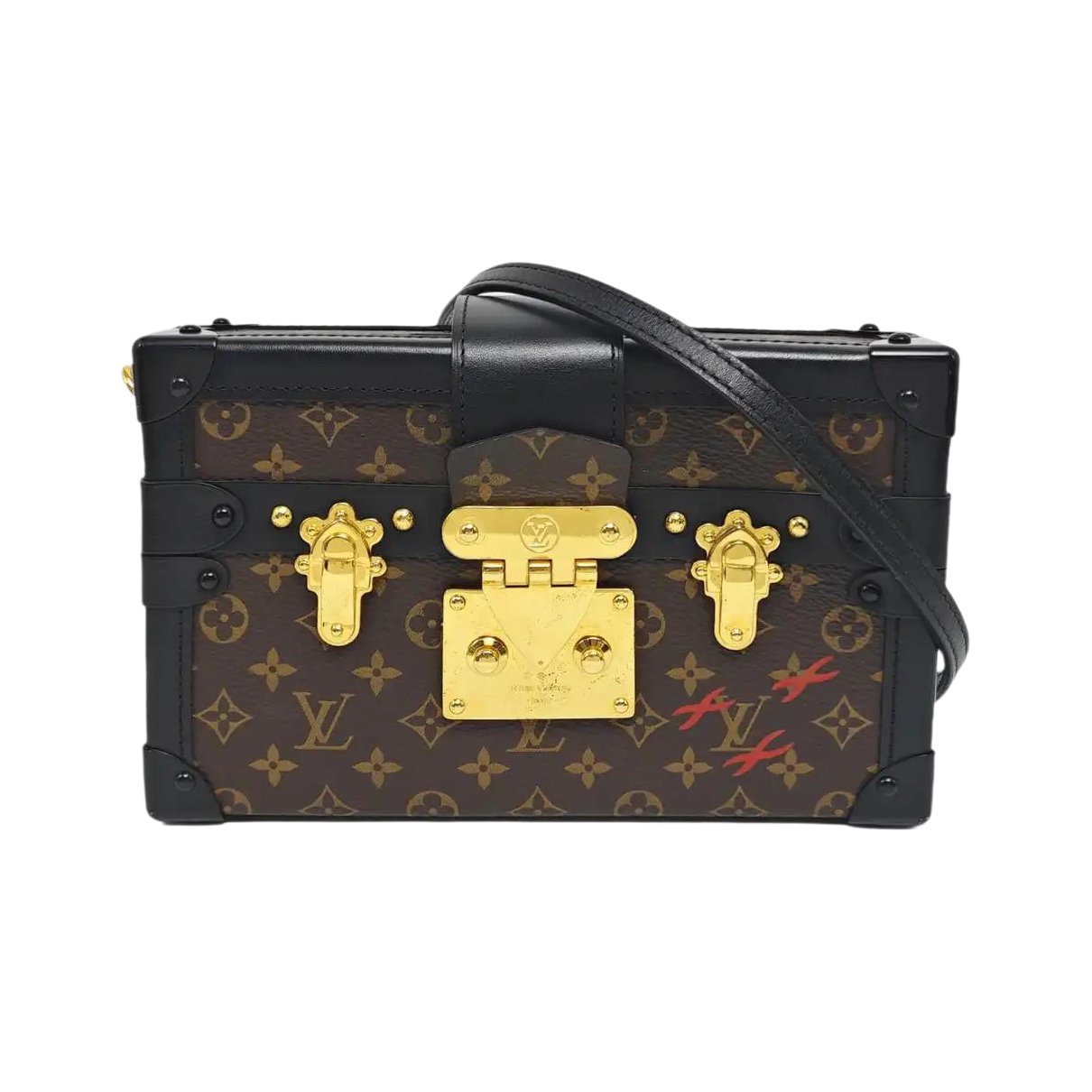 Petite Malle leather handbag