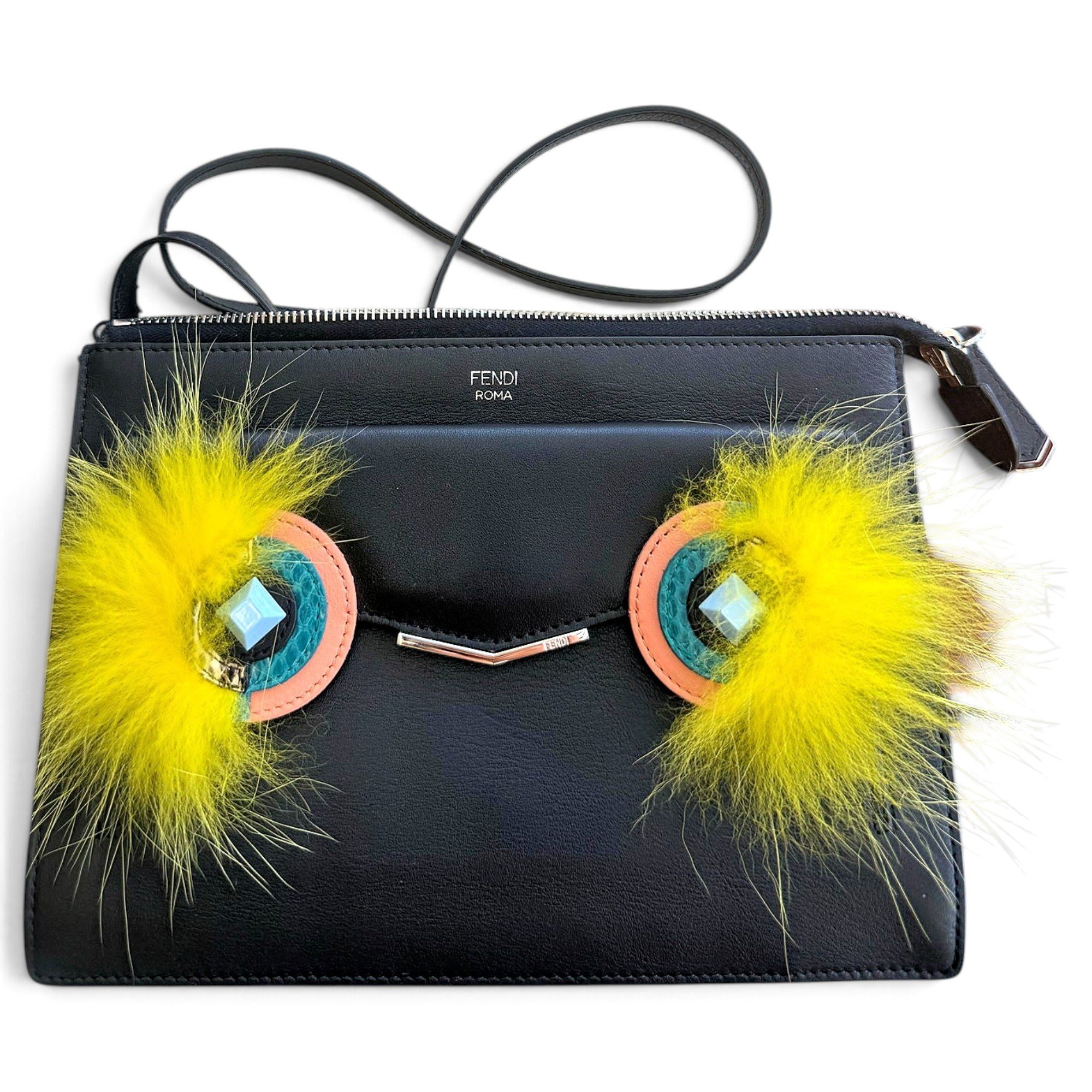 Fendi Pocket leather crossbody bag